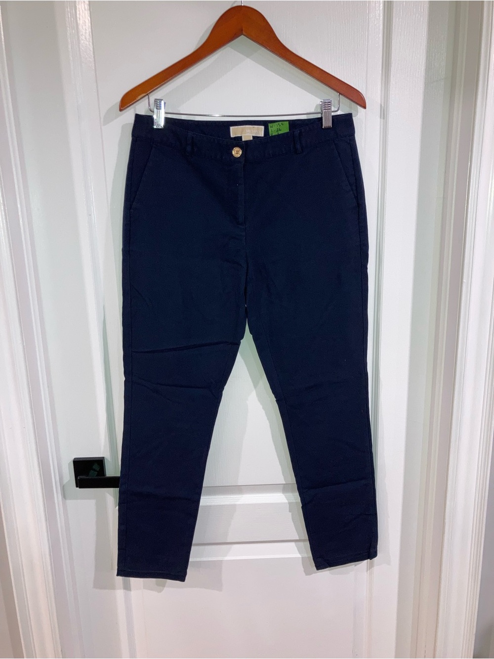 Michael Kors Navy Blue Slim Leg Pants - size 8